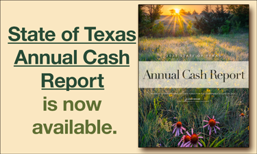 State of Texas Annual Cash Report is now available.