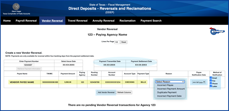 Retrieve Payment Details