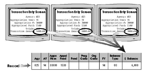 Transaction Entry Record